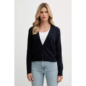 United Colors of Benetton cardigan din amestec de lână culoarea bleumarin, light, 102HD6052 imagine