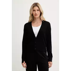 United Colors of Benetton cardigan din amestec de lână culoarea negru, light, 102HD6052 imagine