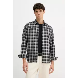 Marc O'Polo cămașă din bumbac culoarea gri, cu guler clasic, regular, 529740042118 imagine