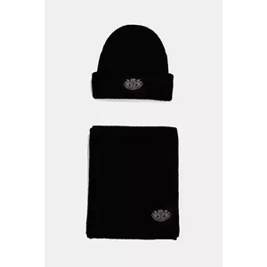 Juicy Couture pălărie și eșarfă din lână culoarea negru, JCAWH225715 imagine