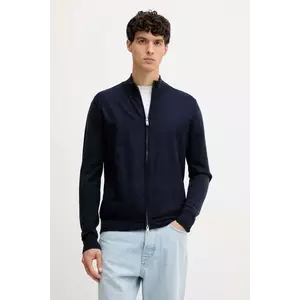 Hackett London cardigan din lână culoarea bleumarin, HM7000085 imagine