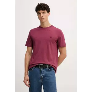 United Colors of Benetton tricou din bumbac culoarea bordo, melanj, 3UWFU10AU imagine