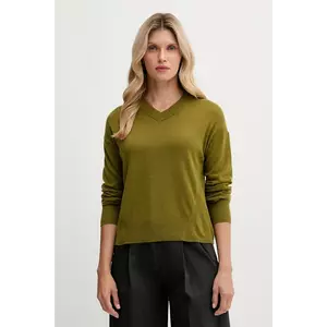 United Colors of Benetton pulover din amestec de lână culoarea verde, light, 102HD4032 imagine