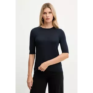 BOSS tricou de lână culoarea bej, 50544996 imagine