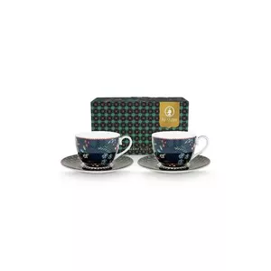 Pip Studio set de cești și farfurioare Berry Blues 280 ml 2-pack imagine