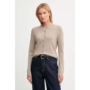 United Colors of Benetton cardigan din amestec de lână culoarea bej, light, 102HD502B imagine