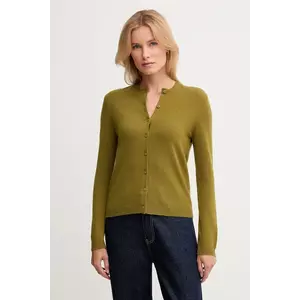 United Colors of Benetton cardigan din amestec de lână culoarea verde, light, 102HD502B imagine