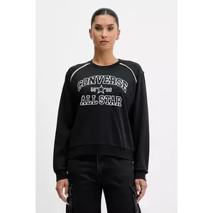 Converse bluză culoarea negru, cu imprimeu, CVW5K257 imagine