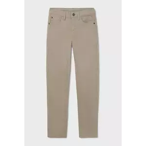 Mayoral pantaloni copii slim fit basic culoarea bej, uni, 582 imagine