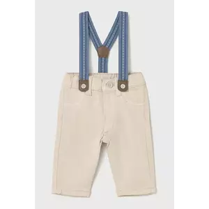 Mayoral Newborn pantaloni bebe culoarea bej, uni, 2576 imagine