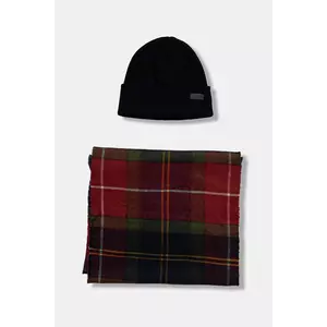 Barbour palarie si esarfa culoarea verde imagine