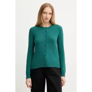 United Colors of Benetton cardigan din lana culoarea verde, light imagine