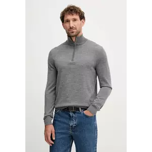 Joop! pulover de lana culoarea verde, light, cu turtleneck imagine