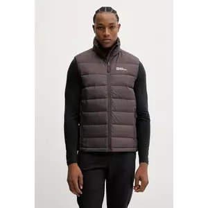Jack Wolfskin vestă sport cu puf Ather culoarea bleumarin, de tranziție, 1207691 imagine