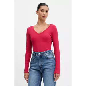 Tommy Jeans longsleeve culoarea negru, DW0DW17990 imagine