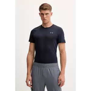 Under Armour tricou de alergare Seamless Stride culoarea verde, cu imprimeu, 1375692 imagine