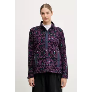 Haglöfs hanorac Mora Mid culoarea bleumarin, cu imprimeu, 606557 imagine