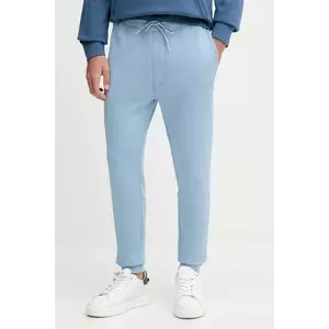 BOSS Orange pantaloni de trening din bumbac melanj imagine