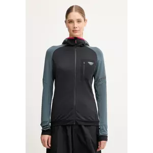 Dynafit hanorac Radical Polartec culoarea verde, cu glugă, cu imprimeu, 08.0000071123 imagine