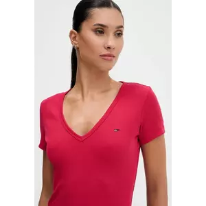 Tommy Jeans tricou culoarea galben, DW0DW17385 imagine