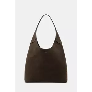 Coach geantă de mână din piele întoarsă Brooklyn culoarea verde, CW636 imagine