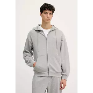 United Colors of Benetton hanorac de bumbac cu glugă, uni, 342ZU500P imagine