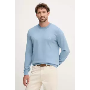 BOSS Orange pulover din amestec de lână culoarea bleumarin, light, 50527583 imagine