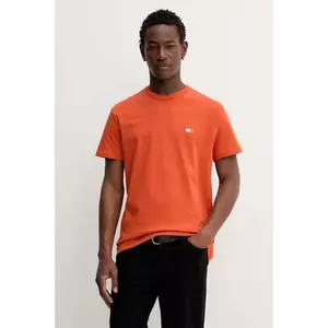 Tommy Jeans tricou din bumbac culoarea galben, uni, DM0DM20322 imagine