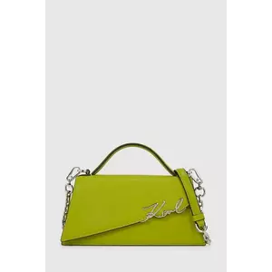 Karl Lagerfeld poșetă de piele K/SIGNATURE culoarea roșu, A1W30458 imagine