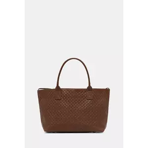 Answear Lab poseta de piele culoarea bej imagine