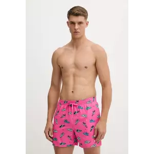 Nike pantaloni scurți de baie culoarea portocaliu, NESSF553 imagine