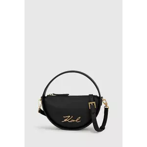 Karl Lagerfeld poșetă de piele K/SIGNATURE culoarea alb, A3W30047 imagine