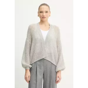 BOSS Orange cardigan din amestec de lână culoarea bej, light, 50545878 imagine