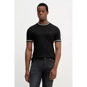 BOSS tricou din bumbac culoarea negru, uni, 50543858 imagine