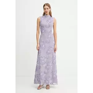 Rotate rochie culoarea violet, maxi, mulată, 1147971429 imagine