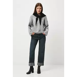 Medicine blugi din bumbac culoarea gri imagine