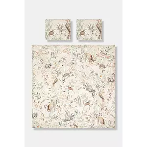 Medicine un set de lenjerie de pat din bumbac culoarea bej imagine