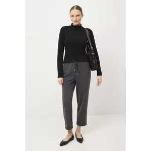 Medicine pantaloni culoarea gri, fason chinos, medium waist imagine