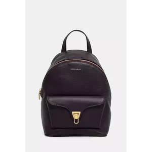 Coccinelle ghiozdan de piele culoarea negru, mic, uni, E1.TFK.14.01.01 imagine