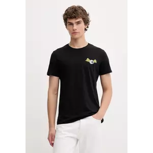 Von Dutch tricou din bumbac culoarea negru, cu imprimeu, VD.1.TSC.EYE imagine