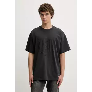 adidas Originals tricou din bumbac All Black culoarea gri, cu imprimeu, KG4650 imagine