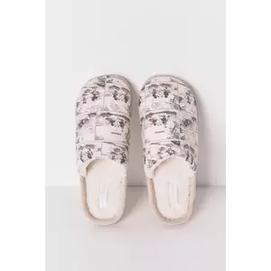 women'secret papuci de casă MULTILICENSE URBAN culoarea alb, 4992526 imagine