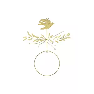 House Doctor glob de crăciun HDBird 36 x 28 cm culoarea galben imagine