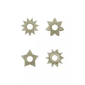 House Doctor capac de sfeșnic HDRing 7, 5 cm 4-pack culoarea gri imagine