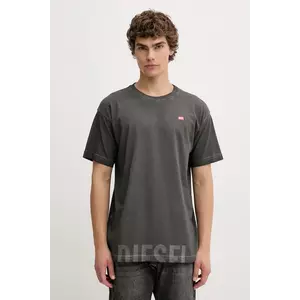 Diesel tricou din bumbac T-NORM-T7 culoarea gri, cu imprimeu, A18739.0IKBQ imagine