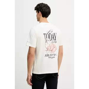 Pepe Jeans tricou din bumbac culoarea bej, cu imprimeu, PM5010090 imagine