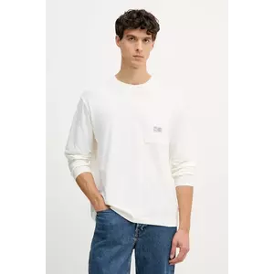 Pepe Jeans longsleeve din bumbac culoarea alb, uni, PM5010100 imagine