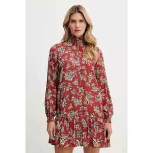 Pepe Jeans rochie culoarea portocaliu, mini, evazați, PL9537693 imagine