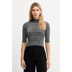 Simona Corsellini pulover culoarea gri, light, cu turtleneck, A25CPMGO1301 imagine