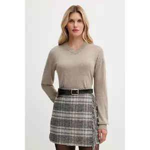 United Colors of Benetton pulover din amestec de lână culoarea bej, light, 102HD4032 imagine